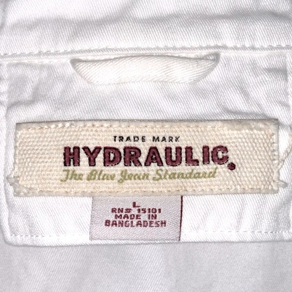 Double Breasted Eclectic Buttons White Cropped Canvas Pea Coat Jacket Si… - Picture 9 of 12